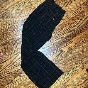 White House black market checkered black pants